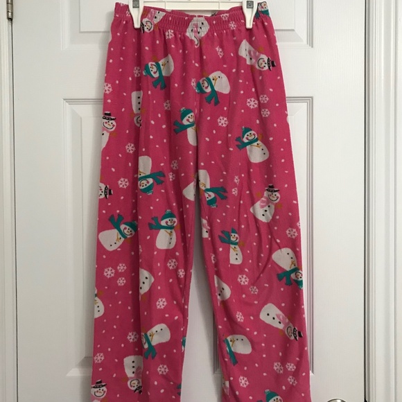 The Children's Place Girls XL/14 Snowman Snowflake Pajama Bottoms - Picture 1 of 3